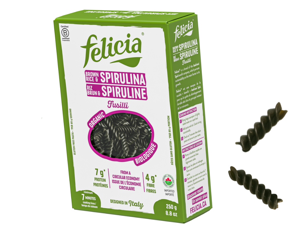 Brown Rice & Spirulina Fusilli